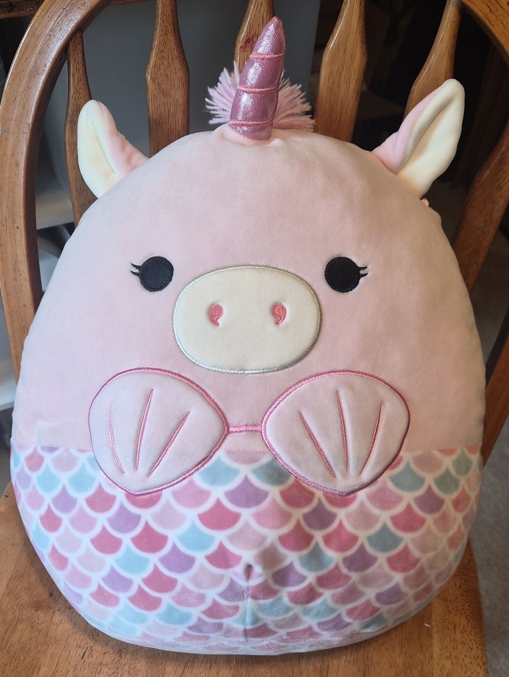 Squishmallows Pink Unicorn Mermaid Plush